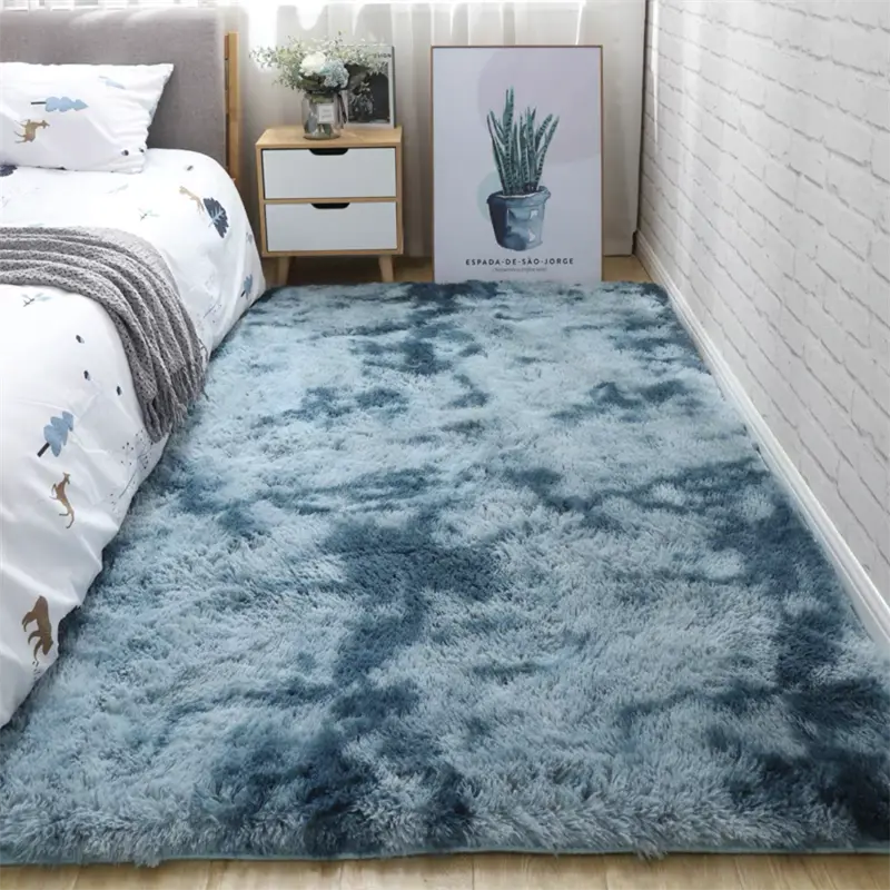 Tapis de sol doux en fausse fourrure – Moelleux et décoratif pour chambre et salon