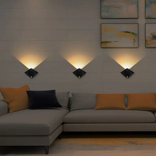 Applique Murale LED Moderne avec Détecteur de Mouvement – Luminaire d’Intérieur Design pour Couloir, Salon et Chambre