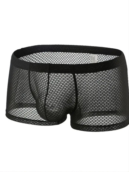Boxer sexy homme transparent – Sous-vêtement en résille, Audace, confort et séduction