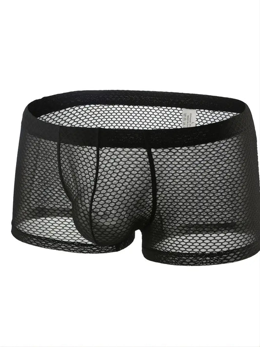 Boxer sexy homme transparent – Sous-vêtement en résille, Audace, confort et séduction