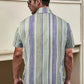 Chemise décontractée à rayures pour homme