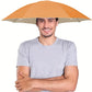 Chapeau Parapluie Mains Libres, coloris Orange