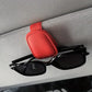 Clip support lunettes voiture cuir – Accessoire intérieur élégant et pratique pour pare-soleil