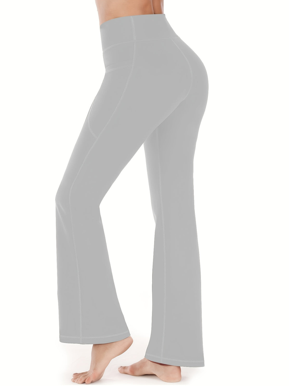 Pantalon évasé pour femme avec poches