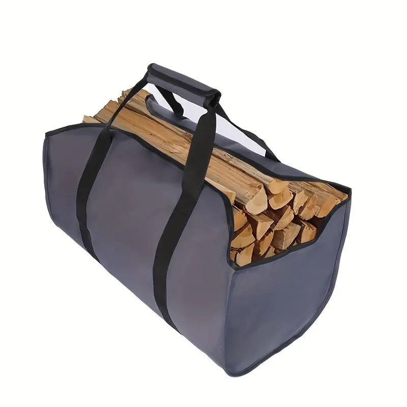 Sac de Transport de Bois de Chauffage Extérieur – Grande Capacité et Durable pour Camping, Feu de Camp et Jardinage