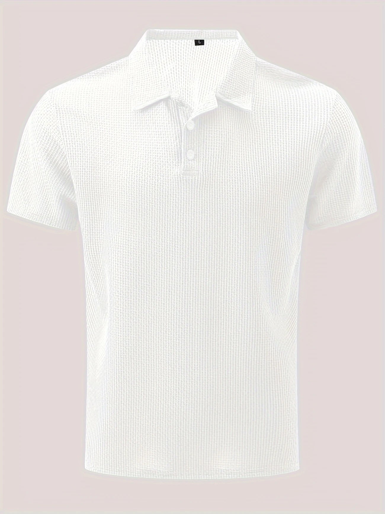Polo de Golf Homme Respirant – Tissu Texturé avec Col à Boutons