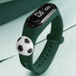 Montre Digitale Enfant Garçon Football – Bracelet Silicone Blanc avec Ballon et Affichage LED