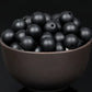 Perles en pierre de lave noire – Pierres précieuses en vrac naturelles pour bijoux, lithothérapie et diffuseur d’huiles essentielles