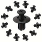 Clips de Fixation en Plastique Noir – Rivets Universels pour Panneaux, Carrosserie et Applications Industrielles