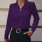 Blouse Femme Élégante Boutons Perle
