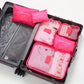 Set de pochettes de voyage 6 pièces Organisateurs valise imperméables pour vêtements et cosmétiques