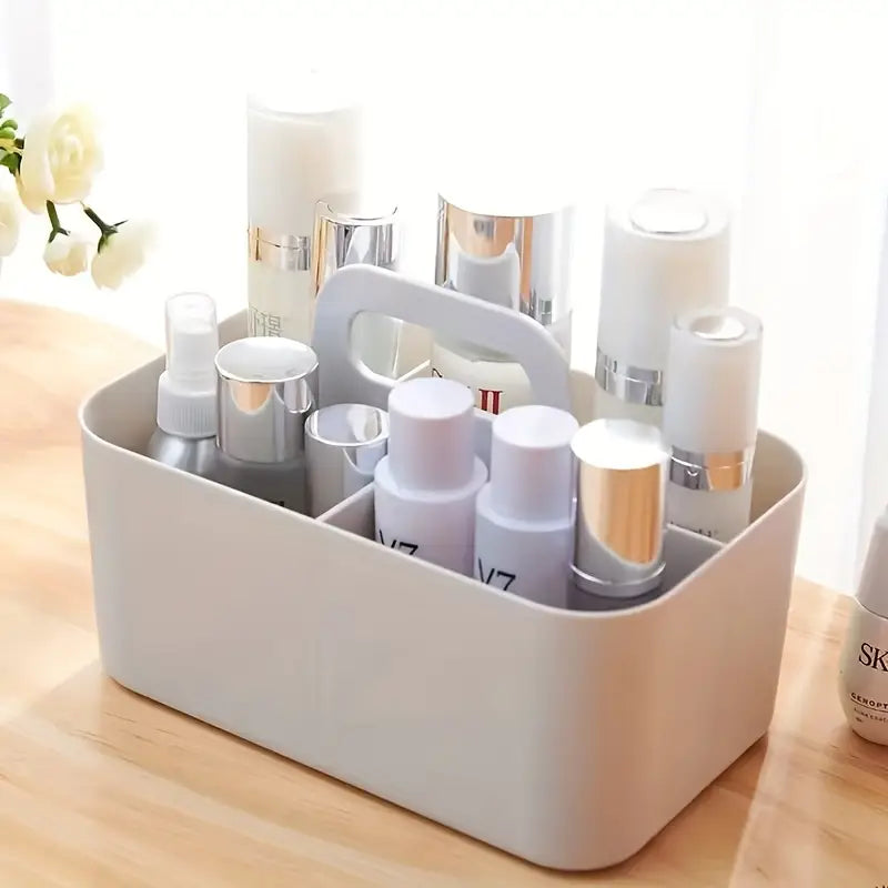 Boîte de Rangement à Compartiments avec Poignée – Organiseur Stylos, Crayons et Fournitures de Bureau