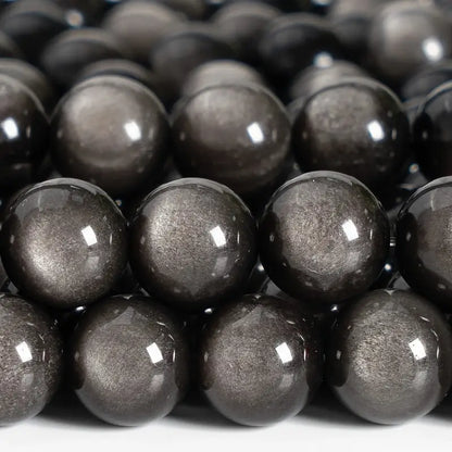 Perles rondes en pierres précieuses naturelles – Pierres en vrac multicolores pour création de bijoux et lithothérapie