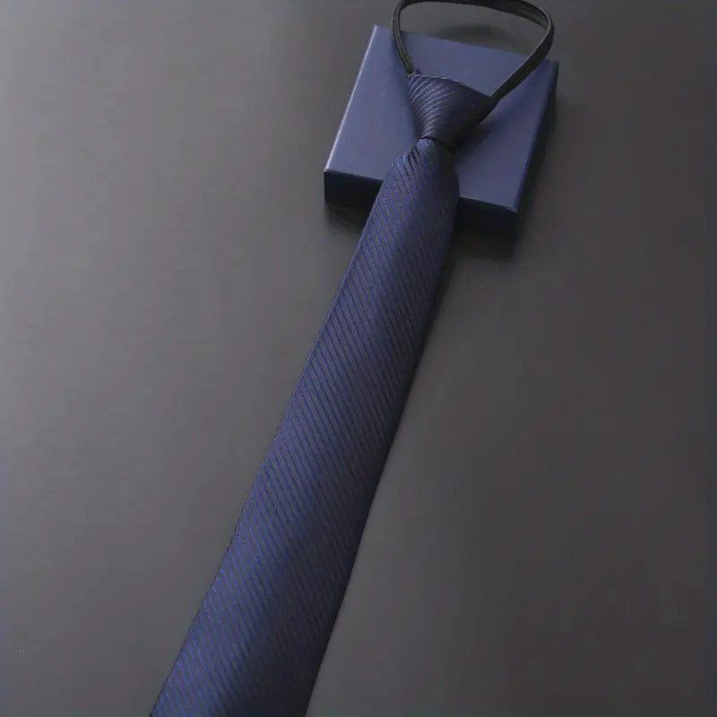 Cravate rouge homme avec élastique – Accessoire élégant pour costume, mariage et affaires