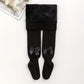 Collants Fille Côtelés avec Nœud – Pantalons Chauds et Élégants pour l’Hiver