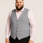 Gilet de costume pour homme grande taille en 4XL