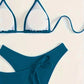 Ensemble Bikini Brésilien – Triangle Ajustable & Bas Échancré à Nouer