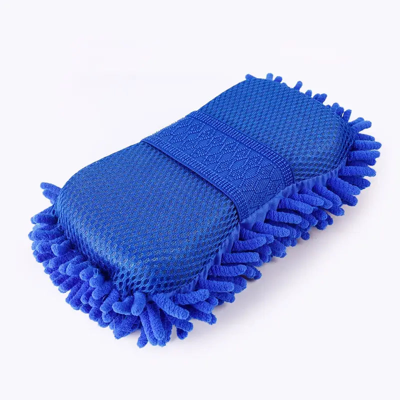 Éponge microfibre voiture – Gant de lavage chenille ultra-absorbant pour entretien carrosserie