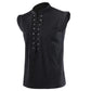 Débardeur fantaisie homme – Top sans manches à lacets style médiéval tendance