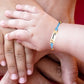 Bracelet Enfant Personnalisé avec Prénom – Bijou Fantaisie Doré et Cordon Rose