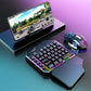 Combo Gaming Clavier Mécanique à Une Main & Souris LED – Kit Gamer pour PC et Mobile