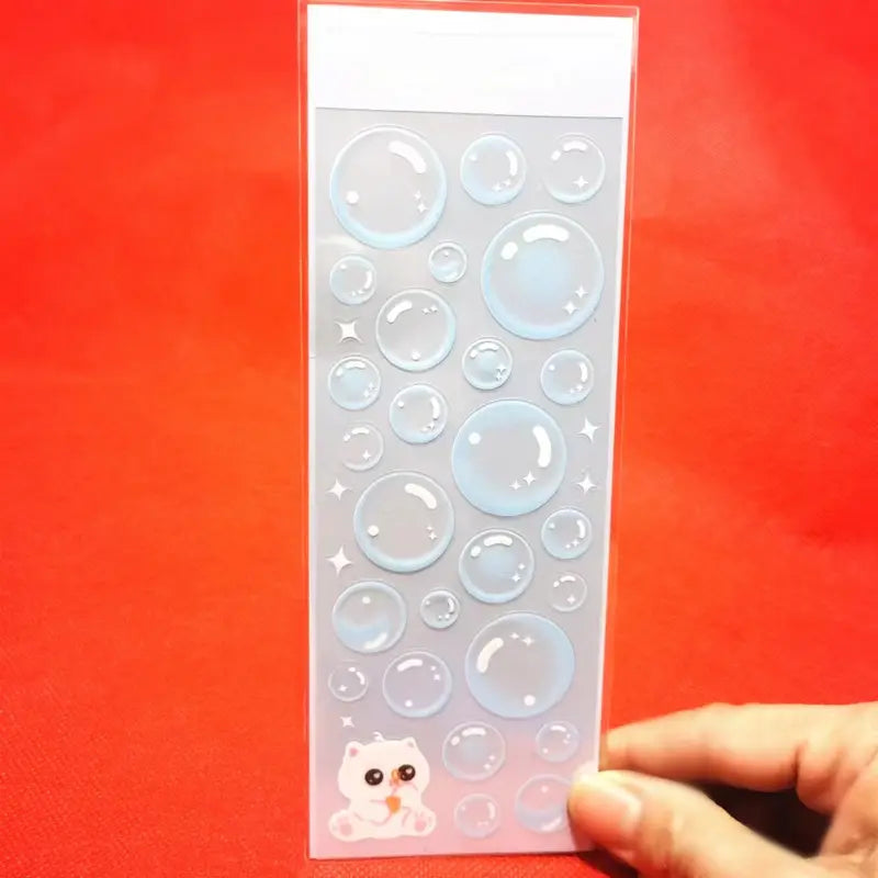 Stickers Bulles Transparentes 3D – Autocollants Décoratifs pour Scrapbooking, Journaling et Loisirs Créatifs