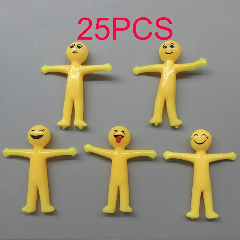 Mini Figurines Emoji Jaunes – Décorations de Fête Amusantes pour Anniversaires & Événements