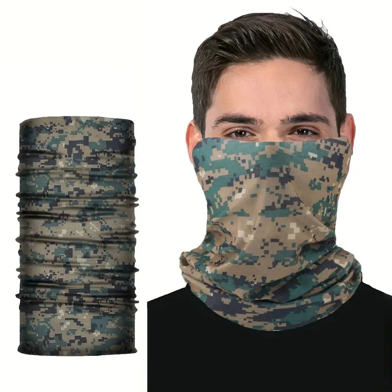 Écharpe tube multifonction homme – Cache-cou léger et respirant pour sport, moto et plein air