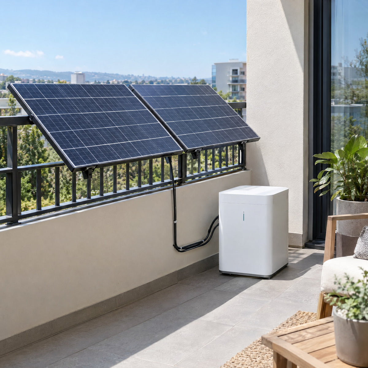 Batterie Solaire de Balcon Plug & Play – Stockez l'Énergie de vos Panneaux