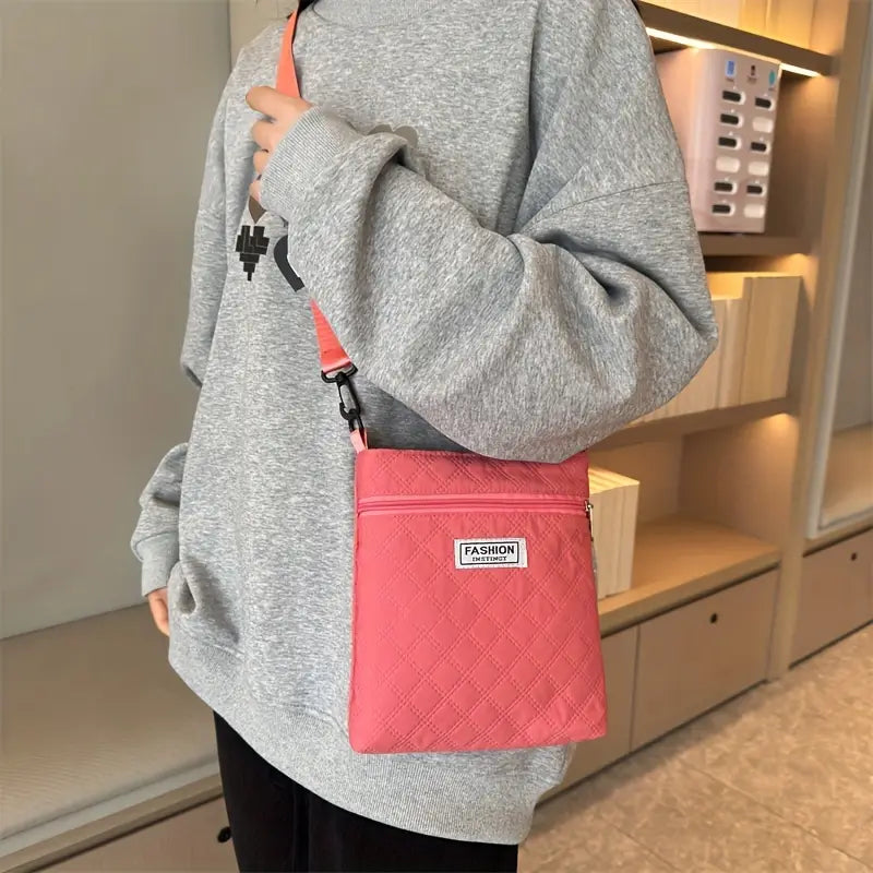 Sac Porté Épaule Femme Matelassé Bleu Turquoise avec Bandoulière Réglable – Léger et Pratique