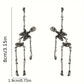 Boucles d’oreilles squelette articulé – Accessoire Halloween gothique tendance