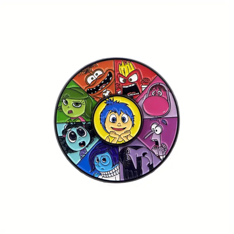 Broche Enfant Émotions Colorées – Bouton Fantaisie Ludique et Amusant