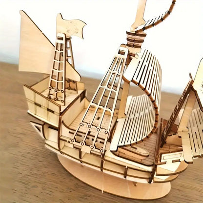 Maquettes 3D en Bois à Assembler – Kit de Construction Modélisme (Bateau, Avion, Train, Voiture, Animaux…)
