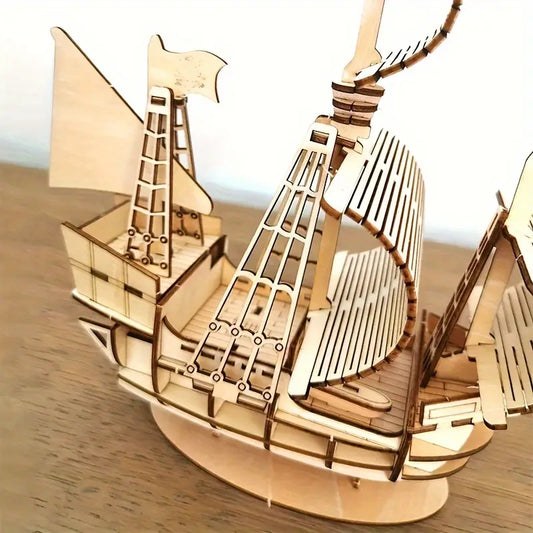 Maquettes 3D en Bois à Assembler – Kit de Construction Modélisme (Bateau, Avion, Train, Voiture, Animaux…)