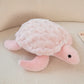 Peluche tortue douce rose et verte – Jouet en peluche mignon pour enfants et décoration