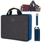 Mallette rigide pour ordinateur portable  Sacoche de rangement étanche avec double fermeture éclair et poches organisées