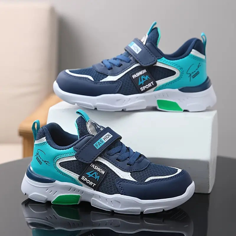 Baskets de sport fille – Chaussures respirantes légères avec scratch et semelle antidérapante