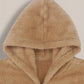 Prêt pour l'Hiver Veste à Capuche Gris Clair pour Hommes de Grande
