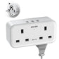 Adaptateur Prise Murale Universel avec 3 USB + 2 Prises Secteur – Chargeur Compact pour Maison et Voyage
