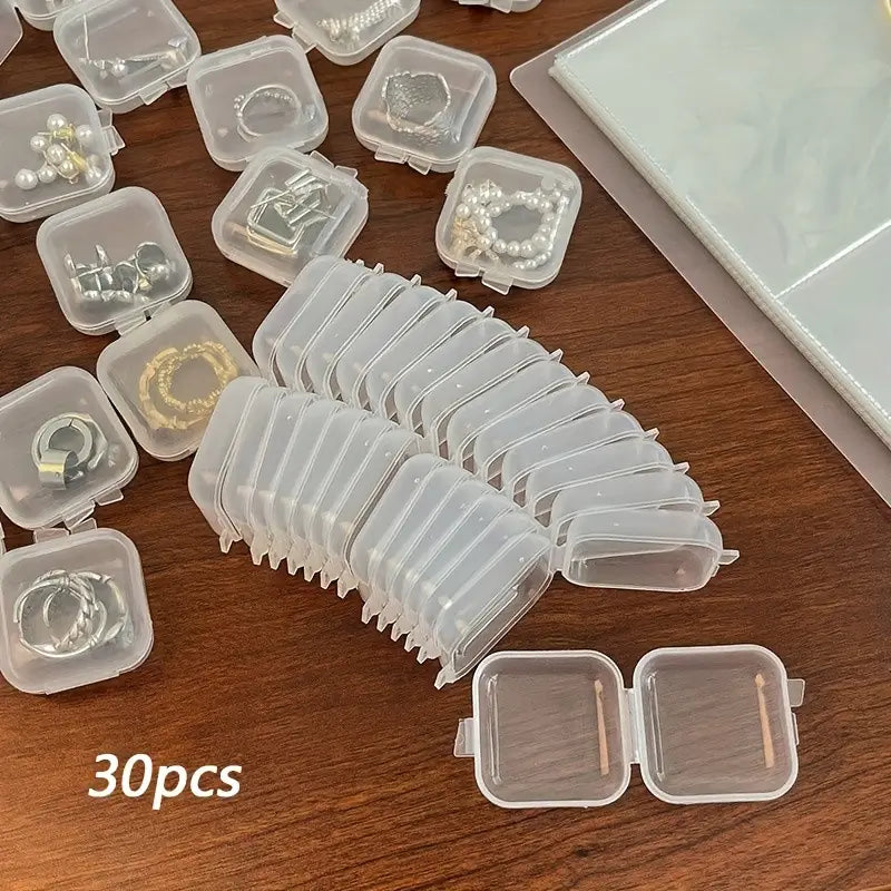 Boîtes de Rangement Transparentes pour Bijoux et Perles – Mini Contenants Plastique Individuels pour Stockage et Organisation