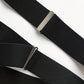 Bretelles homme noires classiques ajustables – Style élégant et confortable pour costume, mariage et tenue habillée