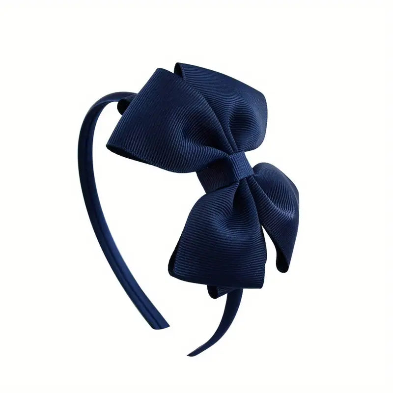 Serre-Tête Enfant avec Grand Nœud Jaune – Accessoire Cheveux Élégant et Confortable