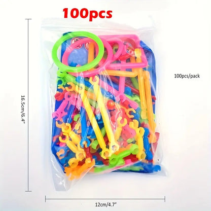 Kit de Bâtonnets et Connecteurs Colorés – Jeu de Construction Créatif pour Enfants | Modélisme et Maquettes