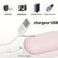 Rasoir Électrique Femme Rechargeable – Mini Rasoir Sans Douleur Double Tête, Épilateur de Poche Doux & Silencieux