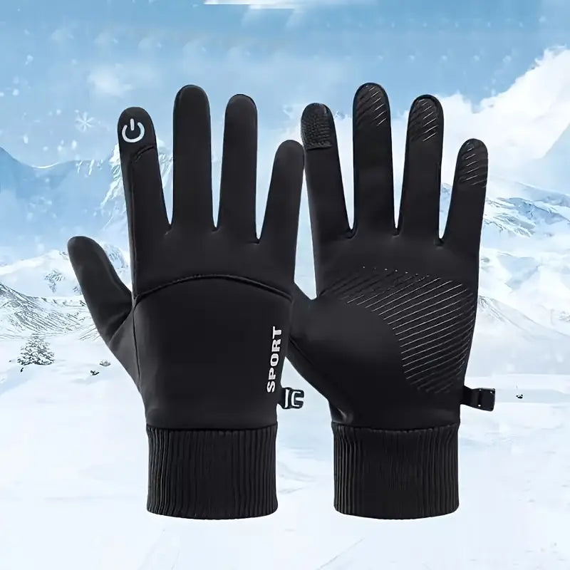 Gants tactiles homme hiver – Antidérapants, coupe-vent et résistants au froid pour sport et plein air