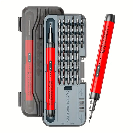 Tournevis Électrique Rechargeable USB – Kit Multifonction avec Embouts de Précision pour Réparation