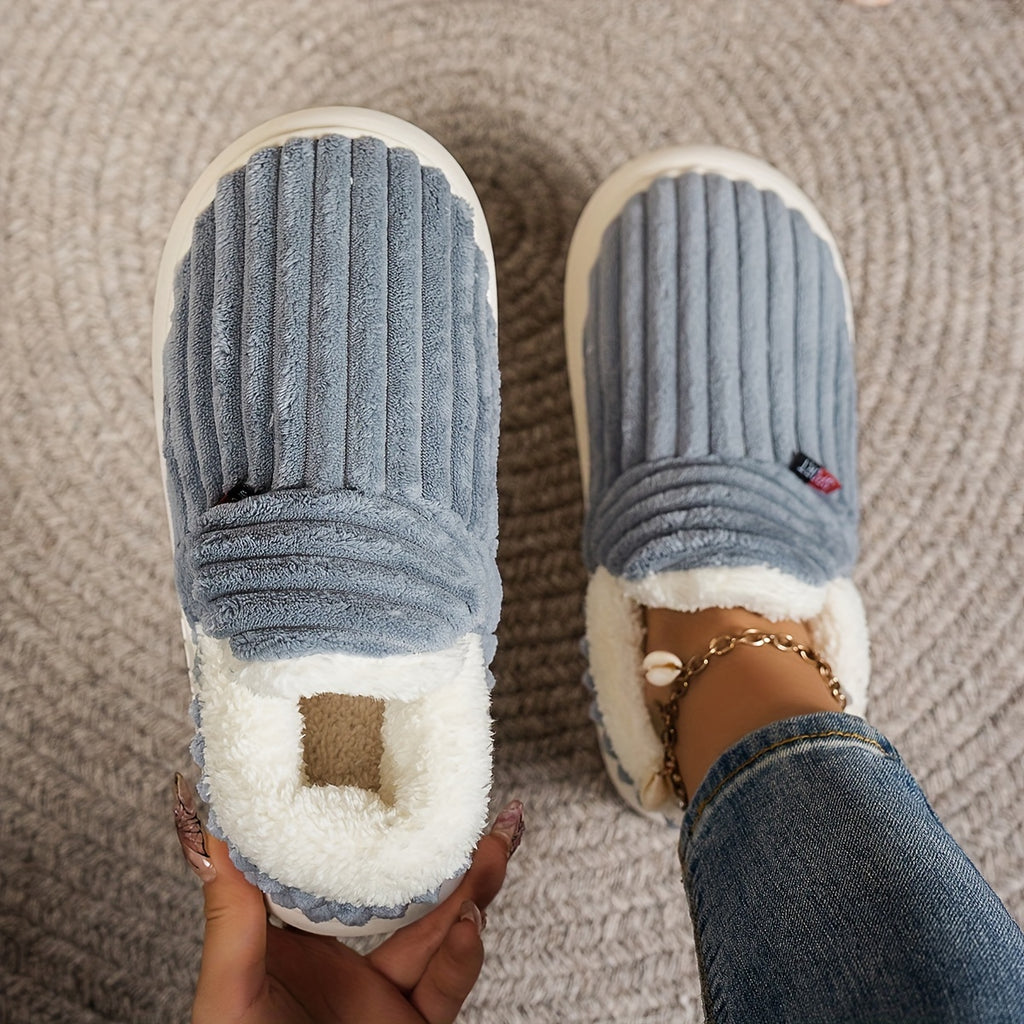Chaussons femme en polaire