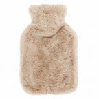 Bouillotte peluche à housse fausse fourrure douce, 600 ml ou 1800 ml