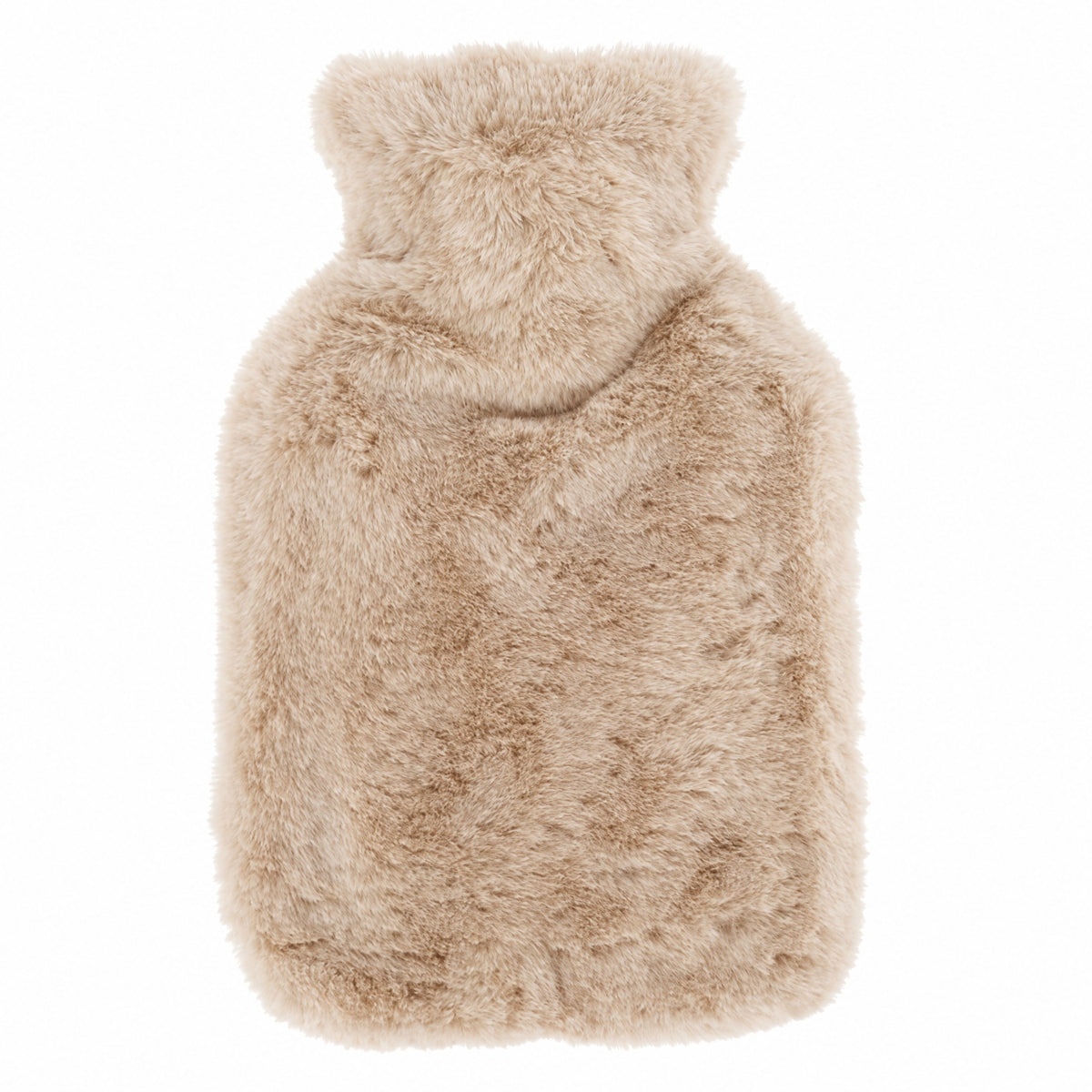 Bouillotte peluche à housse fausse fourrure douce, 600 ml ou 1800 ml