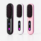 Brosse Chauffante Sans Fil pour Cheveux Courts – Lissage et Coiffage Rapide
